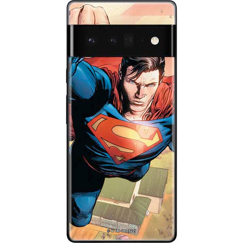 DC Comics Superman Flying Pose Action Comics #957 Art by Patch Zircher Google Pixel 6 Pro Skin